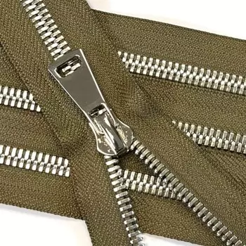Молния для одежды, №8СТ, разъёмная, 75 см, цвет хаки