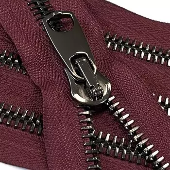 Молния для одежды, неразъёмная, №12, 18 см, цвет чили