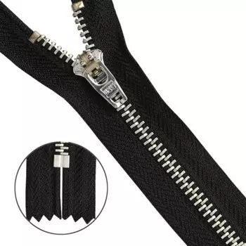 Молния джинсовая 10 см, 10 шт в уп.