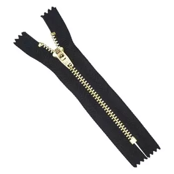 Молния джинсовая 12 см, 10 шт в уп.