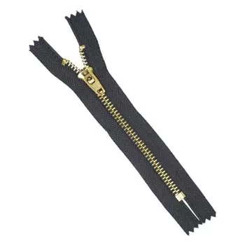 Молния джинсовая 12 см, 10 шт в уп.