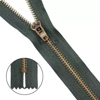 Молния джинсовая 14 см, 10 шт в уп.