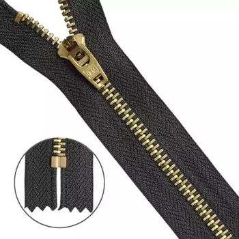 Молния джинсовая 14 см, 10 шт в уп.