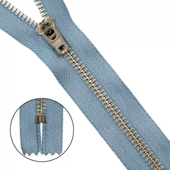 Молния джинсовая 14 см, 10 шт в уп.