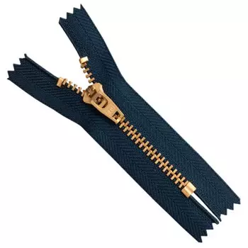 Молния джинсовая 8 см, 10 шт в уп.