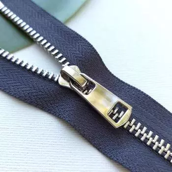 Молния металлическая неразъемная №5ТТ, размер 18 см, цвет графит