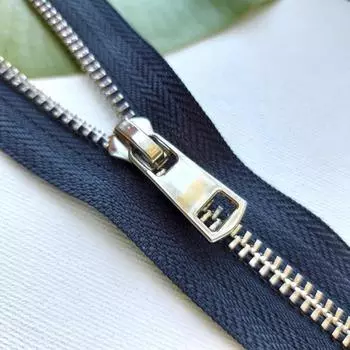 Молния металлическая разъемная №5ТТ, размер 75 см, цвет тёмно-синий