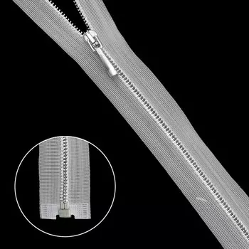 Молния металлическая, разъёмная, Т1, размер 80 см