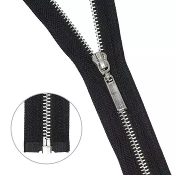 Молния металлическая, разъёмная, Т3, размер 80 см (580 чёрный)