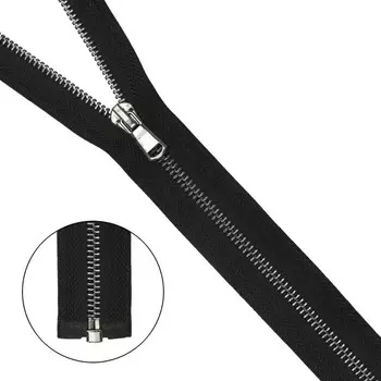 Молния металлическая, разъёмная, Т5, размер 40 см (580 чёрный)