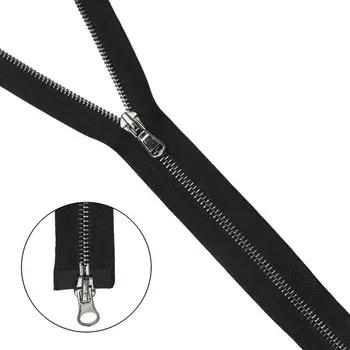 Молния металлическая, Т5, 2 замка, размер 75 см (580 чёрный)