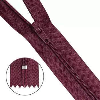 Молния пластиковая №3, 20 см, 10 шт в уп.