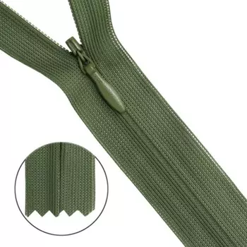 Молния потайная №3, 50 см, 10 шт в уп.