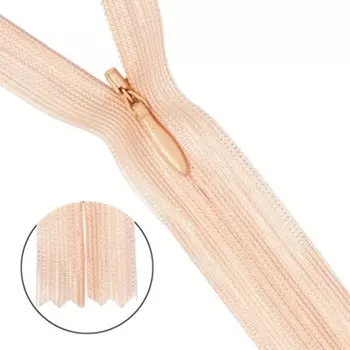 Молния потайная №3, 50 см, 10 шт в уп.