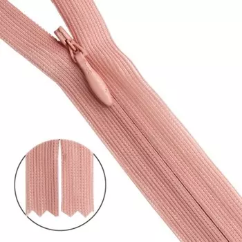 Молния потайная №3, 50 см, 10 шт в уп.