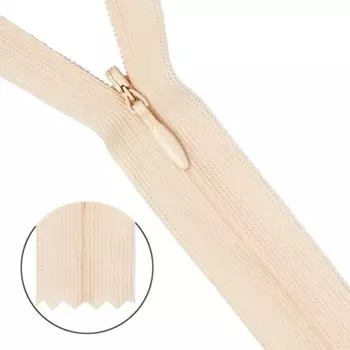 Молния потайная №3, 50 см, 10 шт в уп.