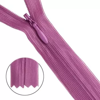 Молния потайная №3, 50 см, 10 шт в уп.