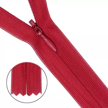 Молния потайная №3, 50 см, 10 шт в уп.