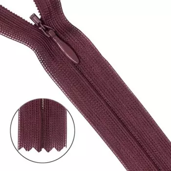 Молния потайная №3, 50 см, 10 шт в уп.