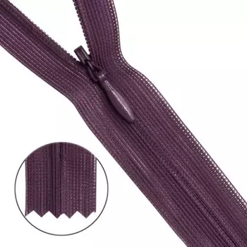 Молния потайная №3, 50 см, 10 шт в уп.