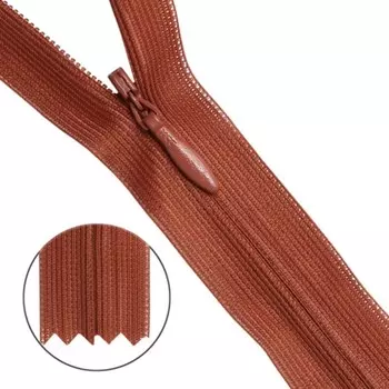 Молния потайная №3, 50 см, 10 шт в уп.