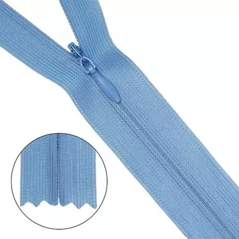 Молния потайная, неразъёмная, Т3, размер 50 см (546 лаванда), 10 шт. в наборе