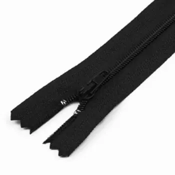 Молния «Спираль», №3, неразъёмная, замок автомат, 30 см, цвет чёрный, цена за 1 штуку