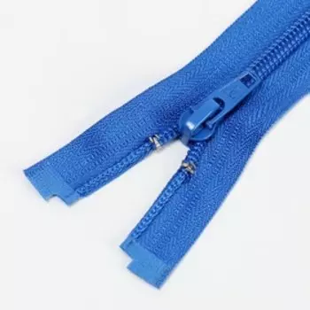 Молния разъёмная «Спираль», №5, замок автомат, 30 см, цвет васильковый