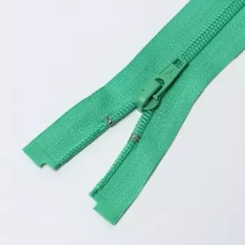 Молния разъёмная «Спираль», №5, замок автомат, 50 см, цвет бирюзовый