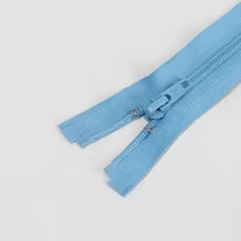 Молния разъёмная «Спираль», №5, замок автомат, 70 см, цвет голубой