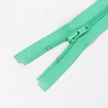 Молния разъёмная «Спираль», №5, замок автомат, 70 см, цвет мятный