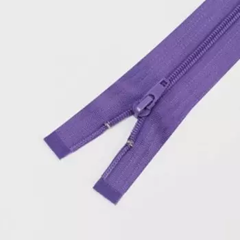 Молния разъёмная «Спираль», №5, замок автомат, 70 см, цвет светло-фиолетовый