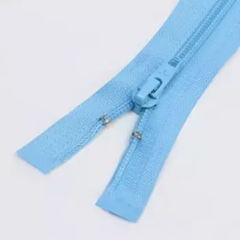 Молния «Спираль», №5, разъёмная, замок автомат, 80 см, цвет голубой