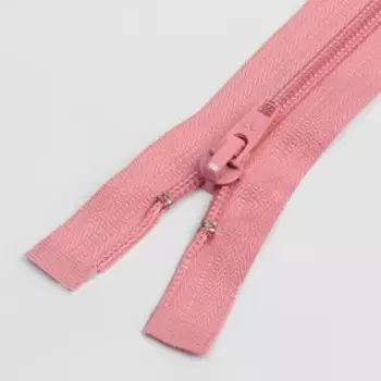 Молния разъёмная «Спираль», №5, замок автомат, 80 см, цвет грязно-розовый