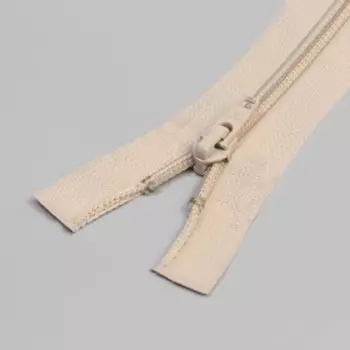 Молния разъёмная «Спираль», №5, замок автомат, 80 см, цвет слоновая кость