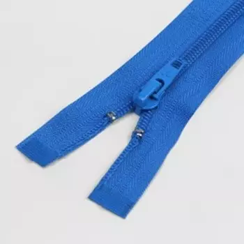 Молния разъёмная «Спираль», №5, замок автомат, 80 см, цвет васильковый