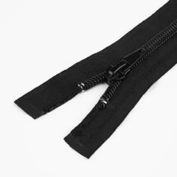 Молния «Спираль», №7, разъёмная, замок автомат, 100 см, цвет чёрный №322, цена за 1 штуку