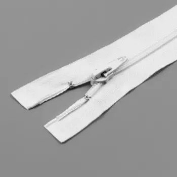 Молния «Спираль», №7, разъёмная, замок автомат, 50 см, цвет белый, цена за 1 штуку