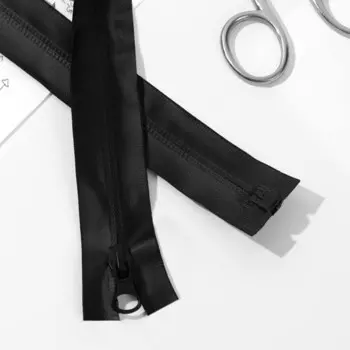 Молния «Спираль», №7, разъёмная, водонепроницаемая, замок автомат, 80 см, цвет чёрный, цена за 1 штуку