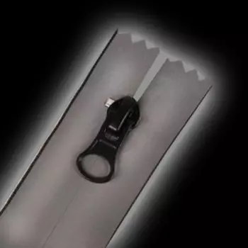 Молния «Спираль», №7, разъёмная, водонепроницаемая, светоотражающая, замок автомат, 90 см, цвет серый, цена за 1 штуку