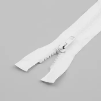 Молния «Трактор», №5, разъёмная, 2 бегунка, замки автомат, 120 см, цвет белый, цена за 1 штуку