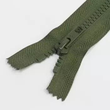 Молния неразъёмная «Трактор», №5, замок автомат, 18 см, цвет хаки