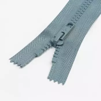 Молния неразъёмная «Трактор», №5, замок автомат, 18 см, цвет серый