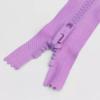 Молния неразъёмная «Трактор», №5, замок автомат, 18 см, цвет светло-лиловый