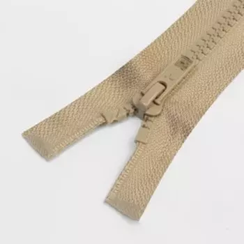 Молния разъёмная «Трактор», №5, замок автомат, 60 см, цвет серо-бежевый