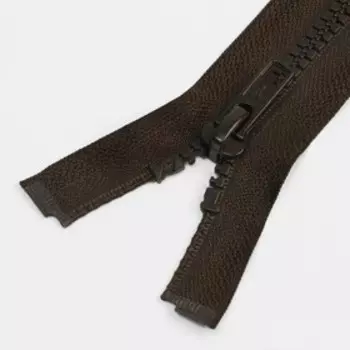 Молния разъёмная «Трактор», №5, замок автомат, 70 см, цвет горький шоколад
