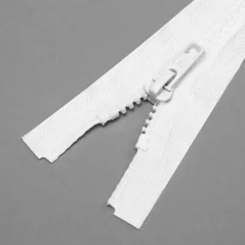 Молния разъёмная «Трактор», №5, замок автомат, 80 см, цвет белый