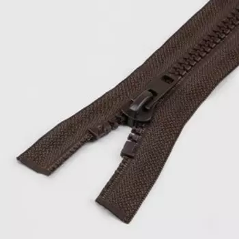 Молния «Трактор», №8, разъёмная, замок автомат, 80 см, коричневая