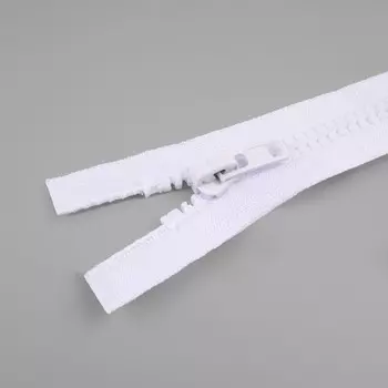 Молния «Трактор», №8, разъёмная, замок автомат, 100 см, цвет белый, цена за 1 штуку