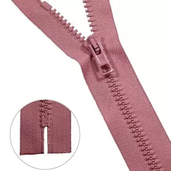 Молния тракторная, неразъёмная, Т10 10 (6 мм), размер 18 см 25 шт. в упаковке (25 шт) (100 пыльная темная